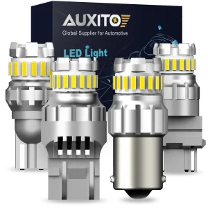 AUXITO 2x LED Canbus W21/5W 7443 T20 W21W 7440 1157 P21/5W BAY15D Lampade di riserva per auto 1156 P21W BA15S Lampada di segnalazione Luce freno automatica
