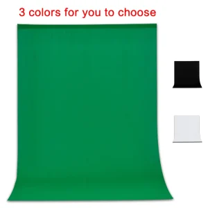 SH 1.6Mx2M/3M Sfondo Verde Panno di Cotone Tessuto Tessuto Bianco Schermo Chroma Chiave Per Studio Fotografico Riprese