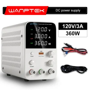 Wanptek 120V 3A commutazione alimentatore cc regolabile laboratorio Display digitale a LED regola DC regolato strumento da banco fonte fai da te