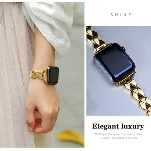 Cinturino in acciaio inossidabile per cinturino Apple Watch 45mm 44mm 42mm 41mm 38mm 40mm bracciale rombico correa iWatch series 7 6 se 5 4 8 49mm