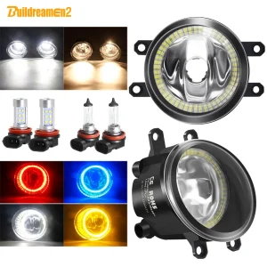Angel Eye fendinebbia Car Halo Ring fendinebbia DRL H11 per Toyota RAV4 Tacoma Highlander 4Runner Avensis Auris Avalon Venza