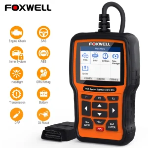 FOXWELL NT510 Elite OBD2 Scanner automobilistico Tutti i sistemi Controllo bidirezionale Codifica ECU IMMO A/F 30+ Reset Strumenti diagnostici per auto