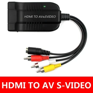 Convertitore da HDMI a SVideo adattatore da HDMI a RCA adattatore convertitore Audio/Video R/L supporto 1080P compatibile PS3/PS4