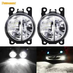 2 Pezzi LED Gruppo Fendinebbia Per Lincoln Scion Mazda Dacia Duster Solenza Logan Sandero Auto Paraurti Anteriore Lampada Della Nebbia DRL 12V