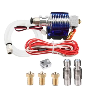 Kit completo hot end E3D V6 1,75 mm 12 V/40 W, ugello in ottone da 0,4 mm, adatto per stampante 3D