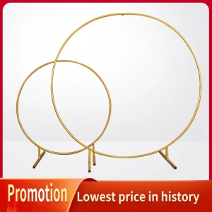 Cerchio matrimonio arco sfondo rotondo festa di compleanno palloncino arco decorazione natalizia supporto per fiori