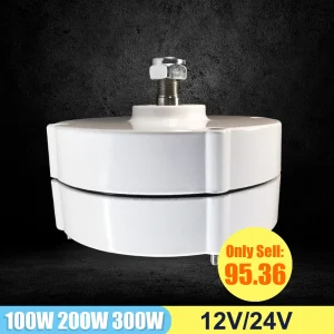 Generatori eolici 100W 200W 300W 12V 24V 3 fasi alternatore ca a magneti permanenti senza ingranaggi per turbina ad acqua eolica per uso domestico