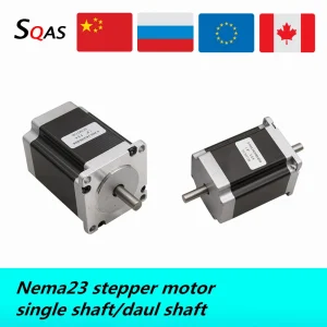 Eu magazzino Nema23 motore passo a passo di 57HS56 57HS76 57HS82 57HS100 57HS112 cnc motor 1.2Nm-3Nm 3A singola/daul albero motore a CORRENTE CONTINUA per CNC