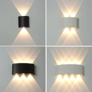 IP65 LED lampada da parete per esterni impermeabile illuminazione da giardino in alluminio AC86-265 camera da letto per interni soggiorno scale applique da parete
