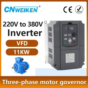 VFD 1.5kw 2.2KW 3kw 4kw 5.5kw 7.5kw 11kw inverter Boost AC Convertitore di frequenza Ingresso monofase 220V a uscita trifase 220V o 380V