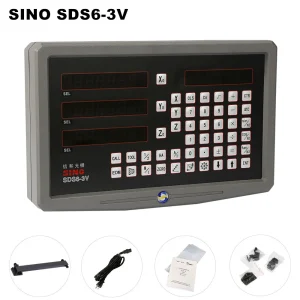 SINO SDS6-3V 3 Assi di Metallo Della Copertura DRO Lettura Digitale TTL RS422 AC110V/220V Mulino Ltahe di Perforazione Cablaggio Taglio Display Della Macchina