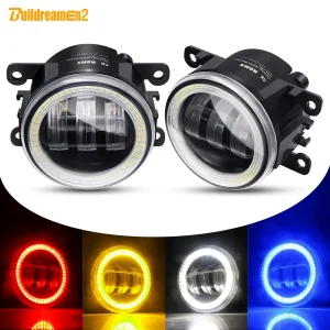 2 X Angel Eye Fendinebbia Per Mitsubishi Outlander Pajero L200 Colt Endeavour Galant Lancer Auto LED Lente DRL Nebbia Lampada di Guida H11
