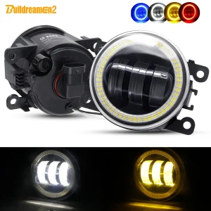 2 X Auto Angel Eye Fendinebbia Lente LED Nebbia Lampada di guida DRL 30W Per Renault Duster Clio Trafic Megane Scenic Kadja Twingo Sandero