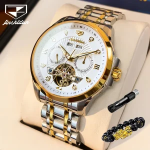 JSDUN 8911 orologio da uomo orologio meccanico automatico luminescente impermeabile di alta qualità orologio da uomo multifunzionale di marca di lusso