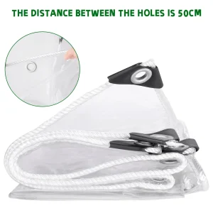 0.39MM telone in PVC trasparente panno antipioggia giardino Pergola telone tenda balcone finestre copertura antipioggia telo trasparente