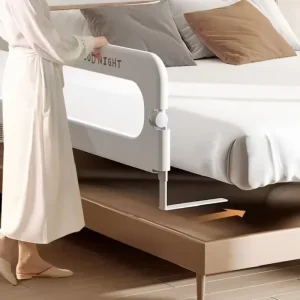 IMBABY Guardrail per letto Anticaduta Barriera per letto di sicurezza per bambini Copertura per culla portatile Protezione per letto regolabile Paraurti per culla per camera da letto