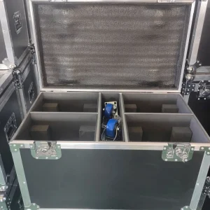 Flight Case Flycase Flightcase Luce da palco antiurto con ruota per 7x40W Custodia per luce a testa mobile Luce a led Dj