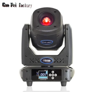 Luce a testa mobile a LED Spot 100W con prisma a 8 facce per illuminazione da bar per feste da palco DJ di alta qualità