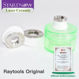 Connettore Originale Raytools in Ceramica per Testa di Taglio Laser a Fibra BT240 D.E. 32mm, Anello Porta Ugello Empower, Ricambi