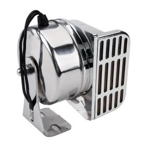 ALLREY 12V Lumaca Marina Corno Elettrico In Acciaio Inox 304 Super Forte Clacson Per Auto Avvertimento Impermeabile Corno Elettrico Per Motoscafo Auto