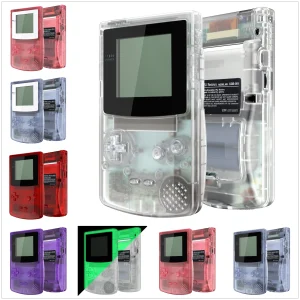 eXtremeRate IPS Ready Custodia sostitutiva aggiornata Copertura e pulsanti dell’alloggiamento completo per Gameboy Color per GBC – Serie trasparente