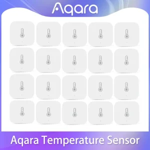 Sensore di Temperatura Aqara all’Ingrosso, Sensori Intelligenti di Pressione dell’Aria e Umidità WSDCGQ11LM, Controllo Intelligente Compatibile con l’App MiHome Homek