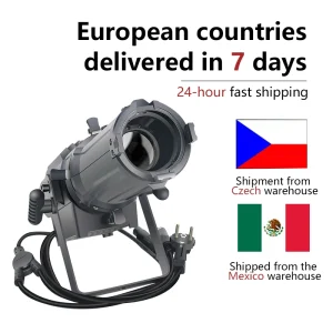 Mini 100W DMX Zoom Profilo Surface Studio Gobo Faretto Zoom variabile DMX ellitsoidale LED Leko per spettacolo di luci DJ CLUB