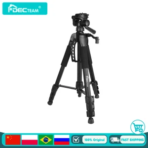 Decteam treppiede a 4 sezioni per livello Laser, fotocamera da viaggio multifunzione 57 “/146cm supporto regolabile di 1/4 ”5/8” e livella a bolle