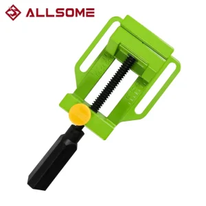 ALLSOME Morsa piatta da banco da 2,5 pollici Pinza multifunzione in alluminio per trapano Morsa da tavolo per fresatura incisione Utensile elettrico per la lavorazione del legno