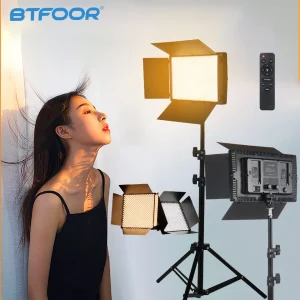 Luce da studio fotografico a LED per giochi Youbute Illuminazione video dal vivo sulla fotocamera 40W / 50W Lampada da pannello per fotografia con registrazione video portatile