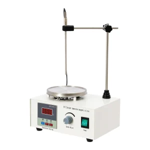 Piastra riscaldante con agitatore digitale professionale con display della temperatura – Riscaldatore con agitatore magnetico per esperimenti di laboratorio, chimica domestica
