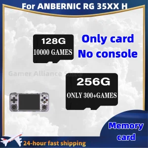 Per ANBERNIC RG35XX H TF Card Scheda di memoria Precaricato Gioco 256G 300+ Giochi PSP Gioco portatile retrò Scheda SD PSP 128G Regalo di compleanno
