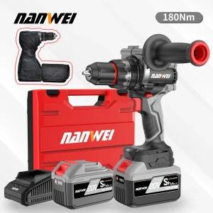 Trapano a percussione brushless ricaricabile NANWEI 20v 13mm utensile da pesca per trapano da ghiaccio 1/2 mandrino in metallo