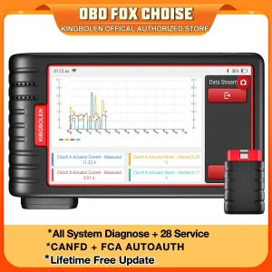 KINGBOLEN S6 OBD2 Scanner Tutti i strumenti diagnostici per auto del sistema 28 servizi BMS/TPMS/ABS CANFD FCA AutoAuth Aggiornamento gratuito a vita