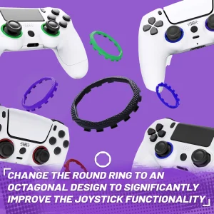 Anelli di accento per eXtremeRate Luna Shell per controller PS5 e eXtremeRate Ghost Shell per PS4 – Non per piastra frontale standard