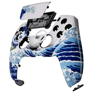 eXtremeRate LUNA Touchpad anteriore sostitutivo ridimensionato per controller PS5 BDM-010/020/030/040/050 -The Great Wave