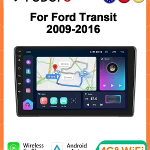 4G CarPlay Radio Android per Ford Transit 2009-2016 perché lettore multimediale GPS Stereo sistema intelligente autoradio unità principale 2din