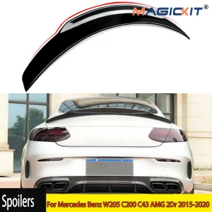 Spoiler bagagliaio posteriore stile PSM per Mercedes Benz W205 C200 C43 AMG 2Dr 2015-2020