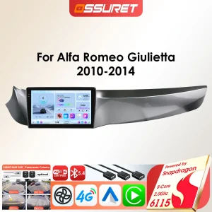Autoradio Android per Alfa Romeo Giulietta 2010 -2014 Lettore multimediale Android Auto GPS Carplay 6115 Audio per auto intelligente WIFI
