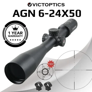 VictOptics S4 6-24X50 MDL Caccia Cannocchiale Ottico 30mm Tubo 1/10 MIL Per Sniper Airsoft Pistole Braccio di Fuoco Cannocchiale.223 5.56 AR15