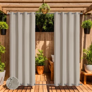 Tende da esterno impermeabili al 100% con doppio anello di tenuta per gazebo da patio Pergola Tende per privacy antivento Isolate termiche