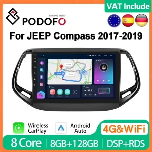 Carplay Android Auto Car Radio per Jeep Compit 2017-2019 sistemi intelligenti 2din Multimedia Player 4G GPS autoradio