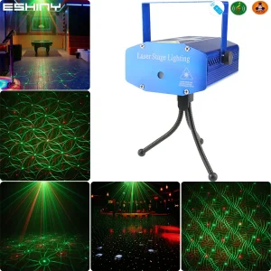 Mini R & G Moving 4 modelli proiettore Laser Disco Light DJ Bar Dance House Party Christmas Flash Stage Lamp Show YR4
