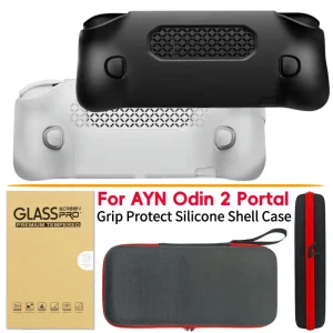 Per AYN Odin 2 Custodia protettiva per portale con custodia Custodia protettiva in silicone con impugnatura ergonomica Accessori da gioco anticaduta impermeabili