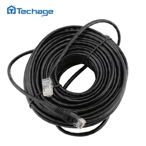 Techage 10M 20M 30M 50M cat5 Cavo di rete Ethernet RJ45 Patch Cavi LAN impermeabili per esterni per CCTV POE Sistema di telecamere IP