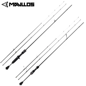 Mavllos Delicacy Punta solida Canna da spinning Richiamo 0.6-8g/0.8-10g Canna da lancio BFS con punta UL in carbonio ultraleggero veloce, Canna da pesca alla trota