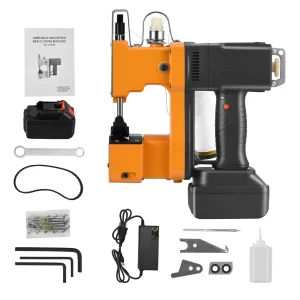 Macchina da cucire per borse elettriche macchina da cucire per imballaggio industriale portatile a batteria al litio per borse in tessuto di tela di iuta