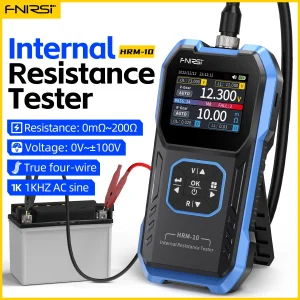FNIRSI HRM-10 18650 Tester di resistenza interna di tensione della batteria Tester di batteria al litio lron fosfato di Trithium ad alta precisione