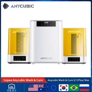 ANYCUBIC Wash & Cure 3/ 3 Plus/ 3 Max Modello di polimerizzazione e lavatrice per stampante 3D in resina SLA LCD DLP per serie Photon