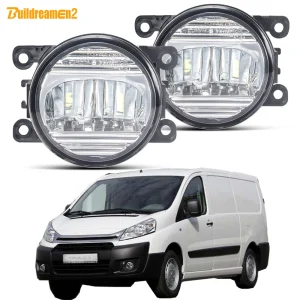 2X30W Auto Paraurti Anteriore Fendinebbia Montaggio H11 LED Nebbia Lampada di marcia diurna Per Citroen Jumpy Box 2012 2013 2014 2015